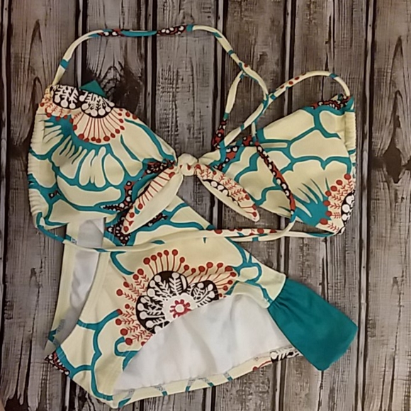 💙L Space Creme & Aqua berry drop bikini💙 - Picture 8 of 8